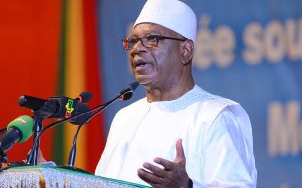 Le président de la République du Mali, Ibrahim Boubacar Keita, dit IBK.