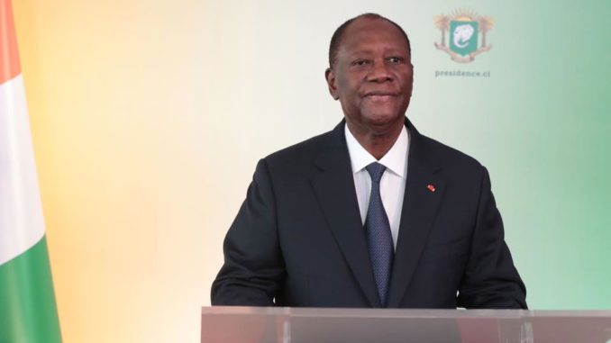 Alassane Ouattara, president de la République de Côte d'Ivoire.